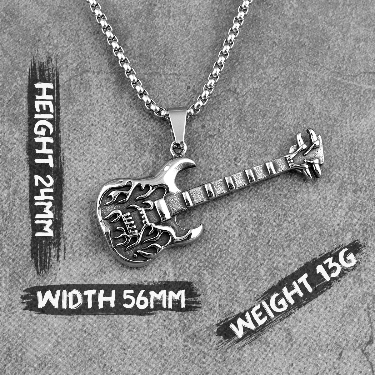 Hell Guitar Necklace Style /FERBLUE